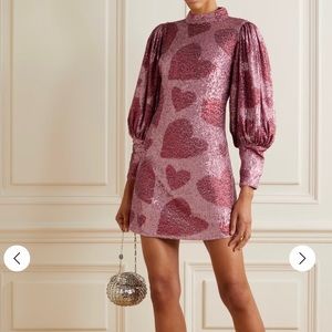 Farm Rio's Heart Sequin Mini dress, xs